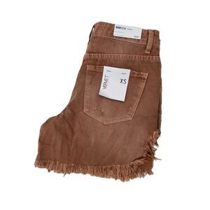 Vervet Rebecca High Rise‎ Shorts Women's Size XS Distressed Raw Hem NEW